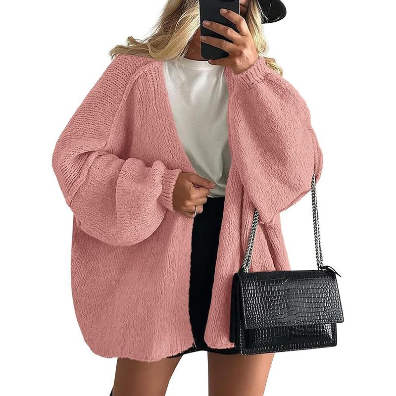 Veronika | Oversized Lantern Sleeve Knit Cardigan