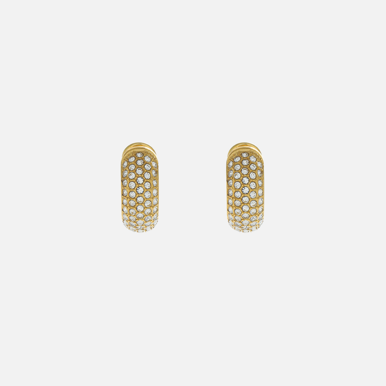 Philippa | Crystal Pavé Hoop Earrings