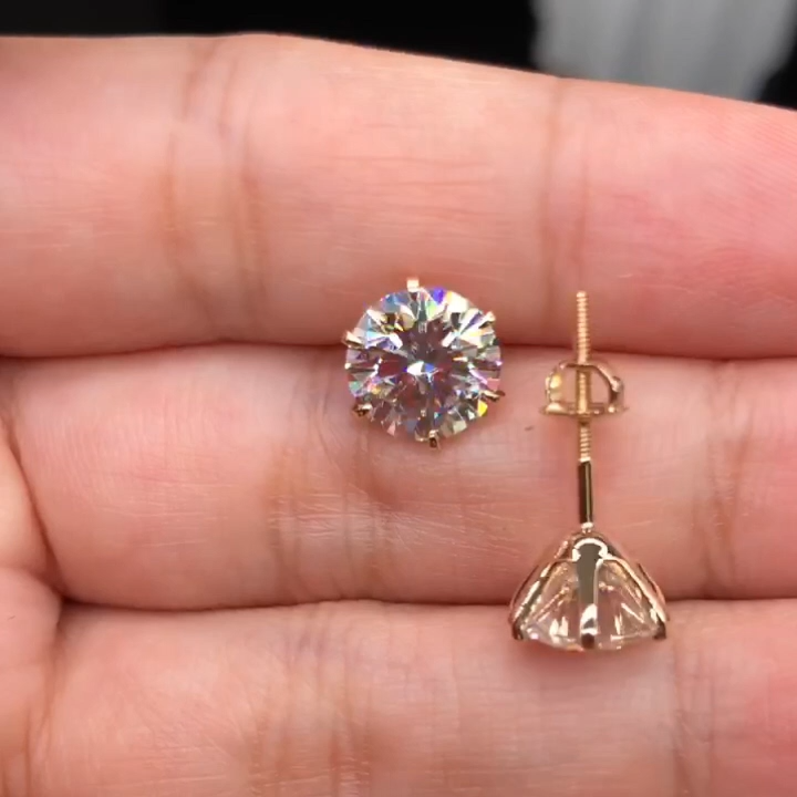 Mackenzie | Polished White Gold Drop Earrings