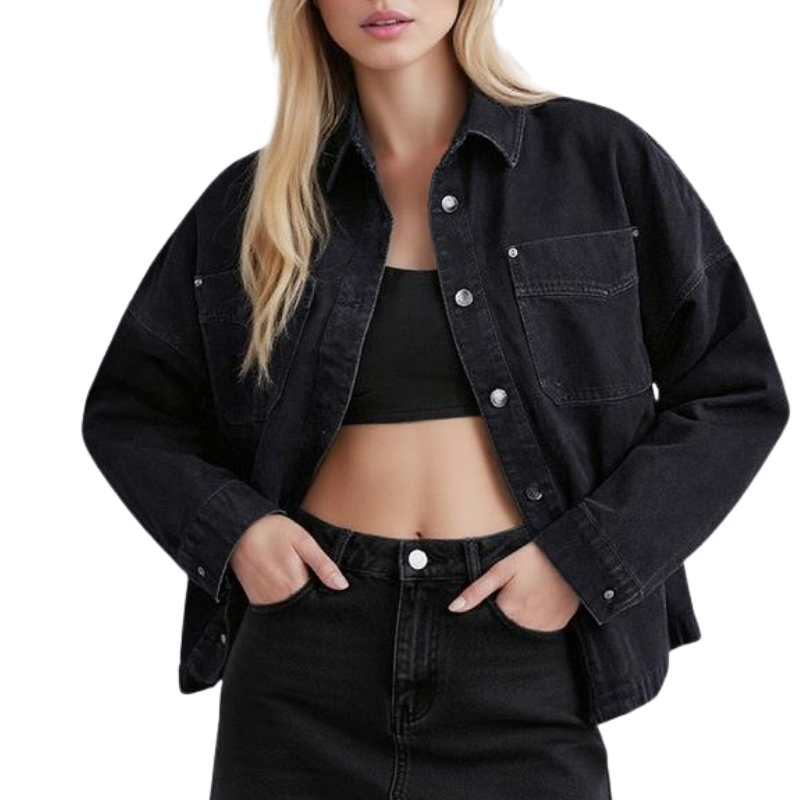 Elara | Vintage Loose Denim Jacket