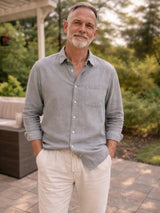 Palmer | Linen Long Sleeve Shirt