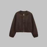 Vivienne | Zip Crop Long Sleeve Jacket