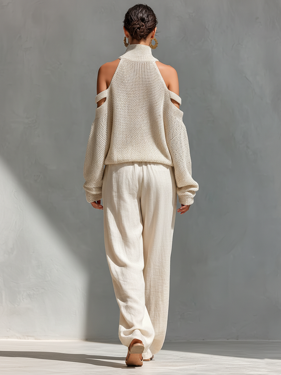 Elizabeth | Knit Top & Flowy Pant Set