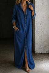 Tabitha | Flowing Button-Down Casual Dress