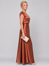 Pansy | Cap Sleeve Wrap Maxi Dress