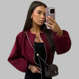 Vivienne | Cropped Zip Jacket Long Sleeve