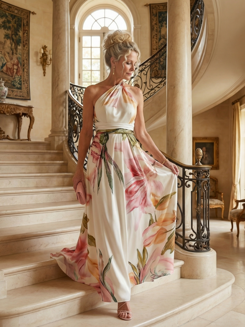 Wynter | Light Floral Maxi Dress