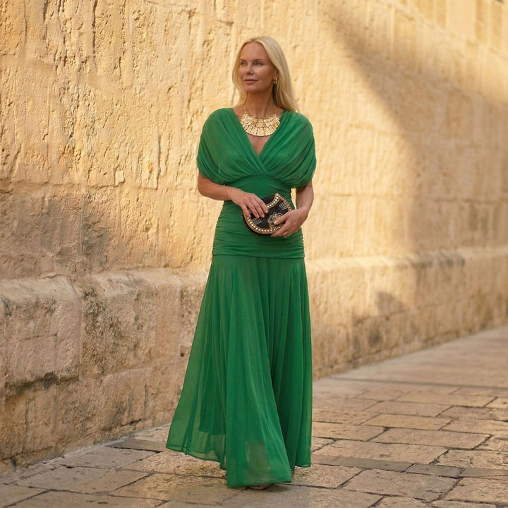 Xander | Elegant Green Dress