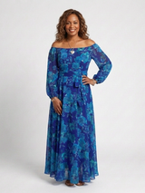 Yardley | Off-Shoulder Floral Maxi Dress