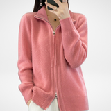 Céleste | Minimalist Zip Knit Sweater
