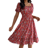 Solène | Square Neck Ruffled Sundress