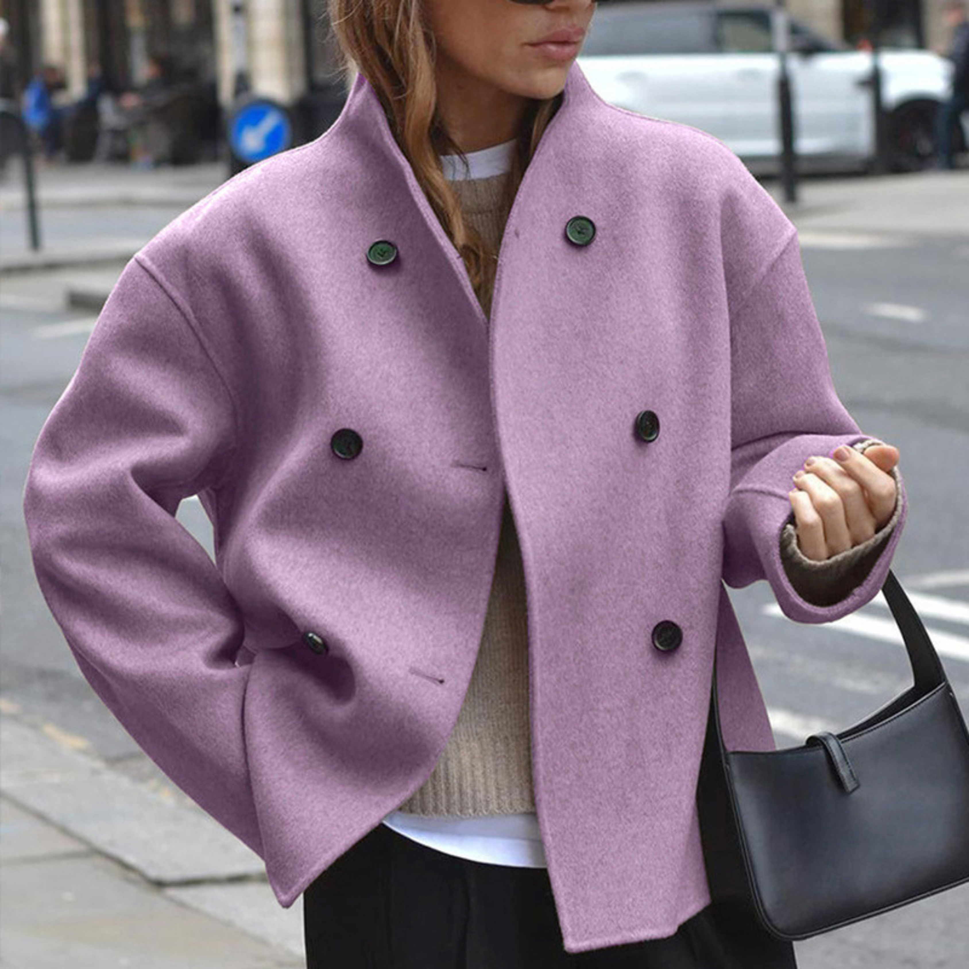 Séraphine | Cozy Stand Collar Long Coat