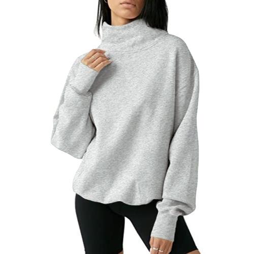 Camille | Oversized Turtleneck Pullover Sweatshirt