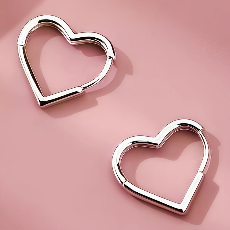 Tiffany | Golden Heart Stainless Steel Earrings