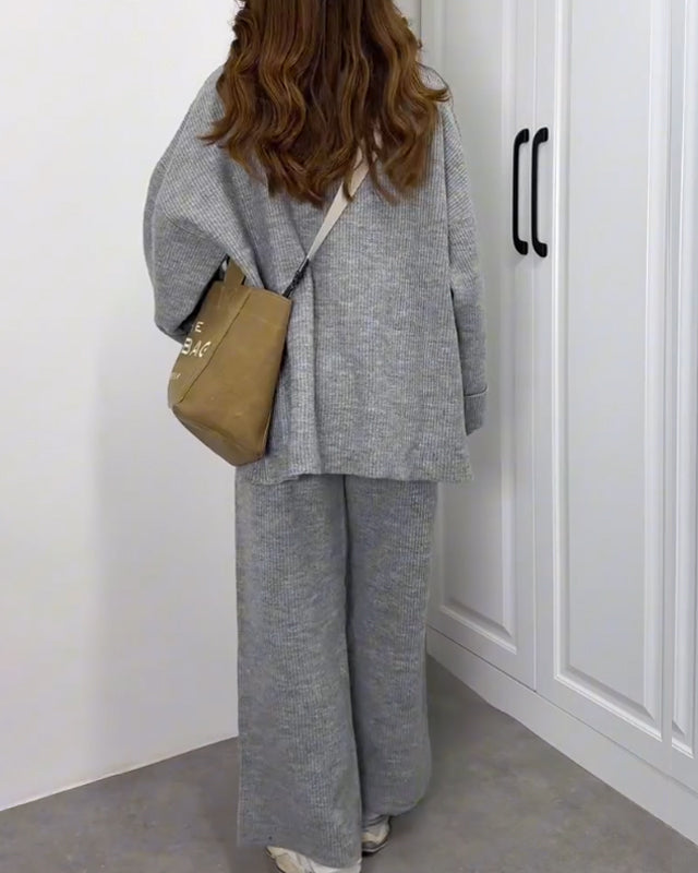 Camille | Cozy Crewneck Two-Piece Set