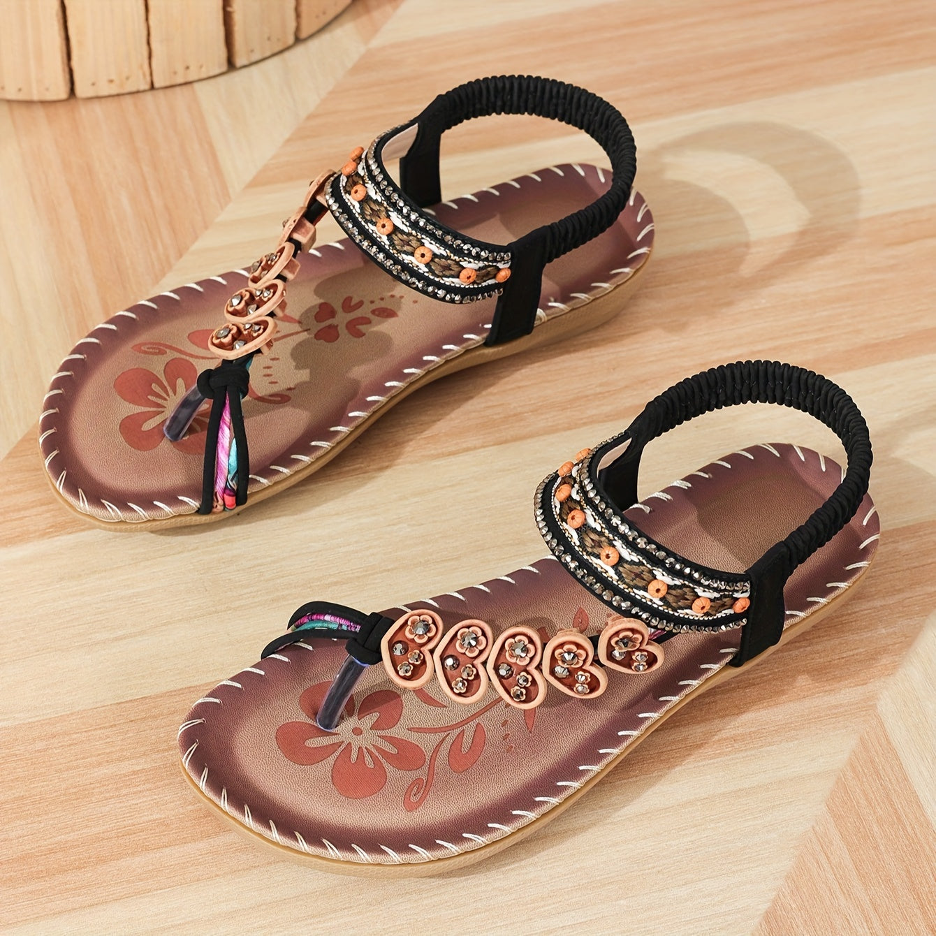 Danielle | Pearl-Accent Comfort Sandals