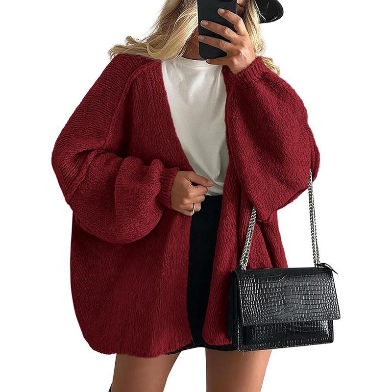 Veronika | Oversized Lantern Sleeve Knit Cardigan