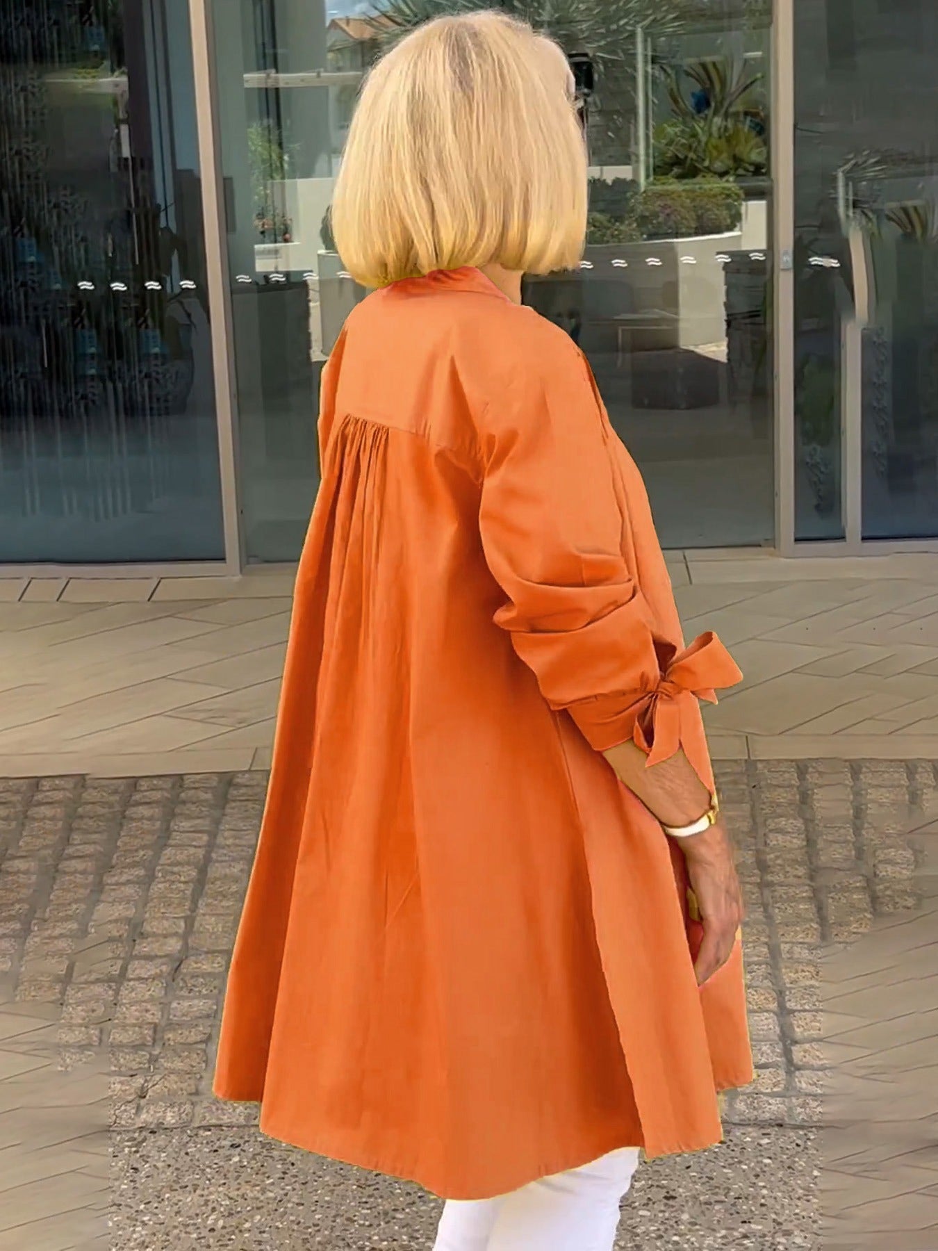 Célina | Classy Long Shirt Jacket
