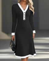 Hayleigh | V-Neck Midi Dress