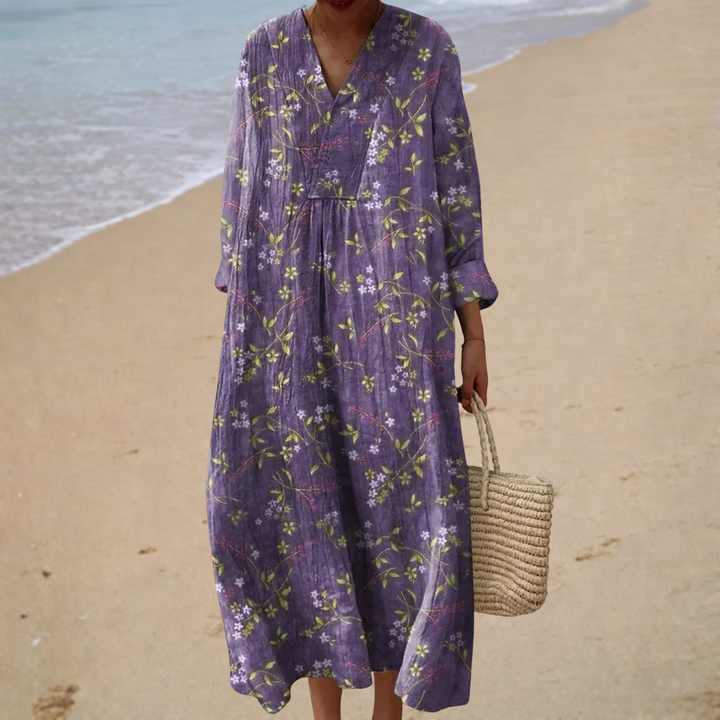 Rosalita | Long Floral Beach Dress
