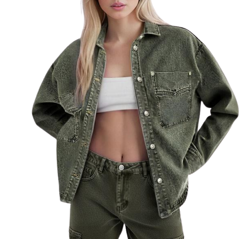 Elara | Vintage Loose Denim Jacket