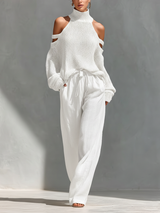 Elizabeth | Knit Top & Flowy Pant Set