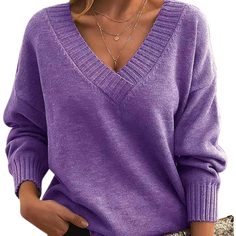 Céline | Lightweight V-Neck Everyday Sweater