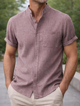 Luis | Mandarin Collar Shirt