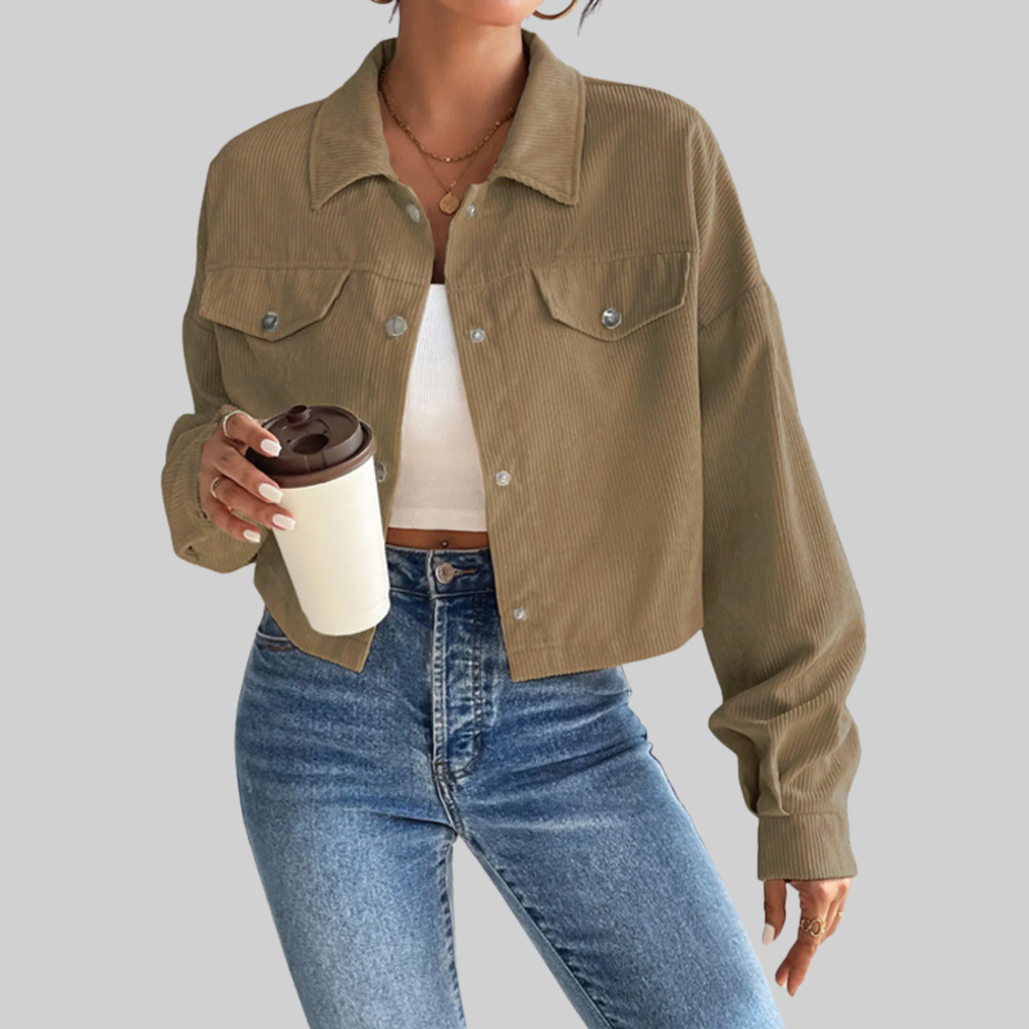 Estrella | Classic Collared Button-Front Jacket
