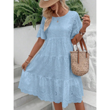 Solène | Boho Round Neck Summer Dress