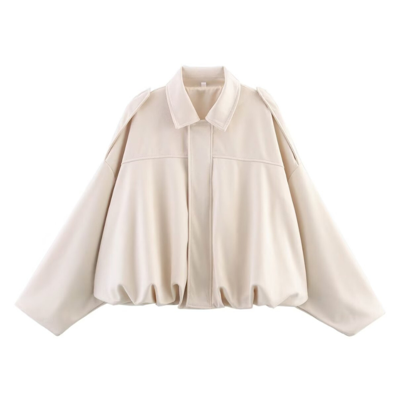Aviara | Cropped Structured Aviator Jacket