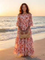 Willow | Off-Shoulder Floral Ruffle Tiered Maxi Dress