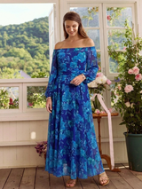 Yardley | Off-Shoulder Floral Maxi Dress