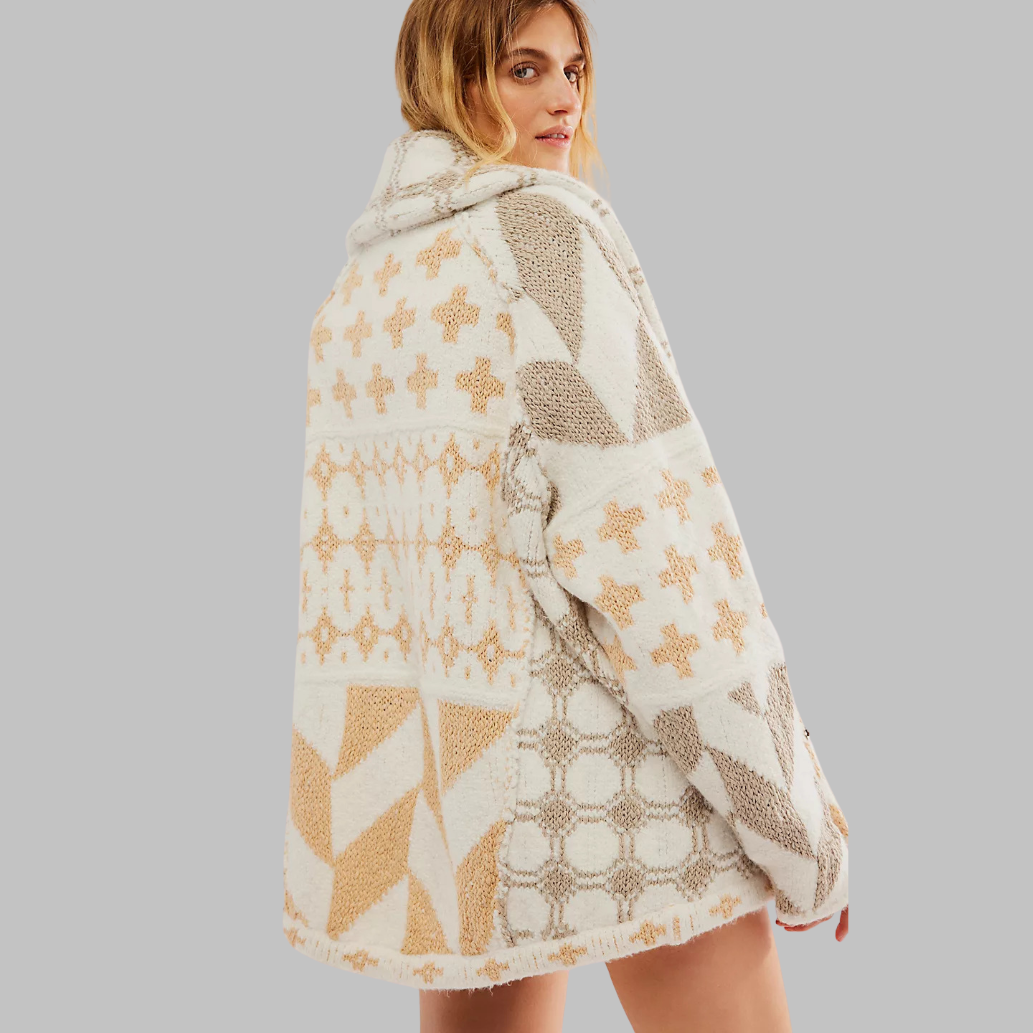 Céleste | Vintage Button-Down Oversized Cardigan
