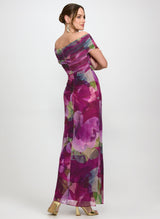 Rylee | Off-Shoulder Floral Mesh Dress
