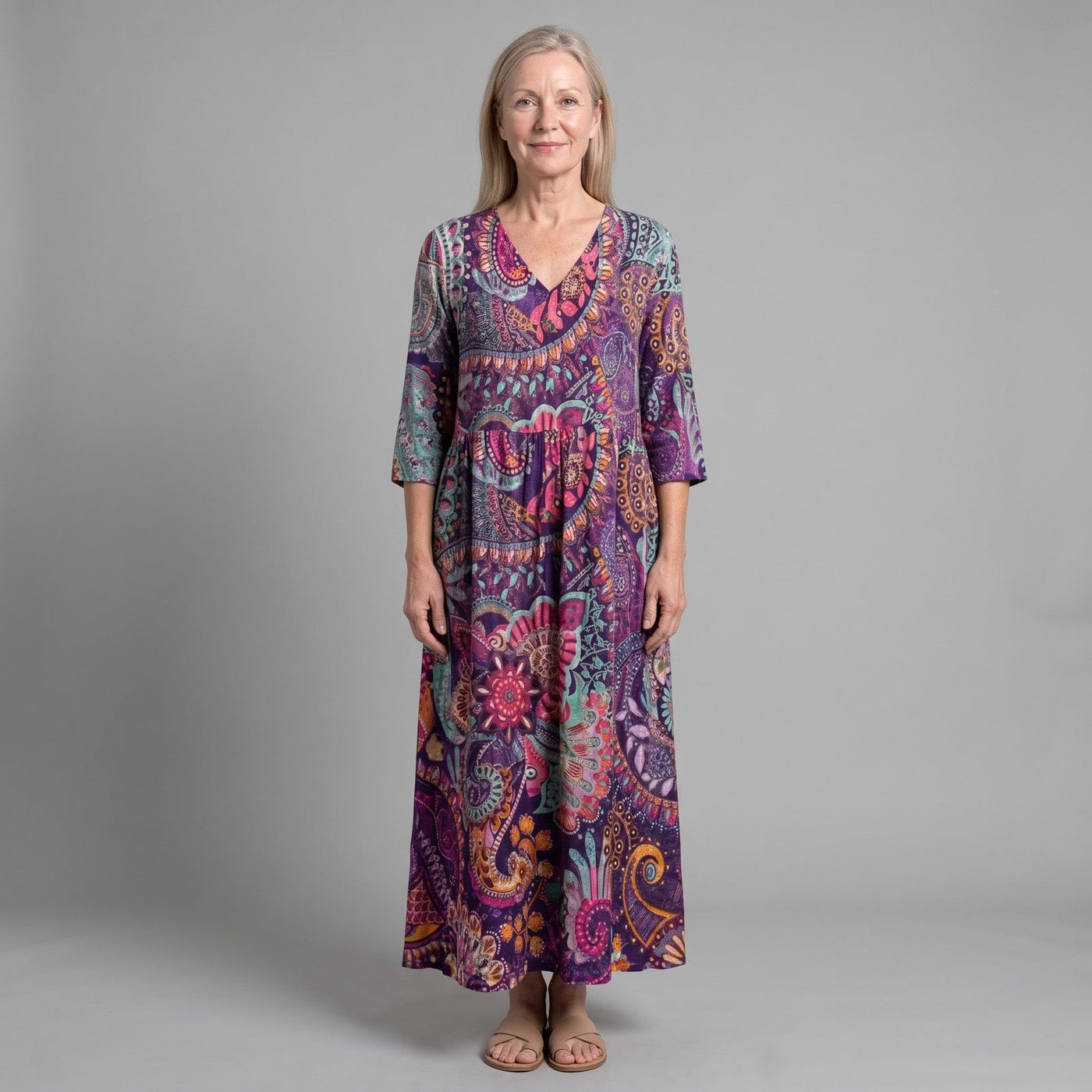 Ivy | Floral Summer Midi Dress