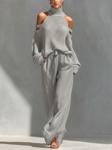 Elizabeth | Knit Top & Flowy Pant Set