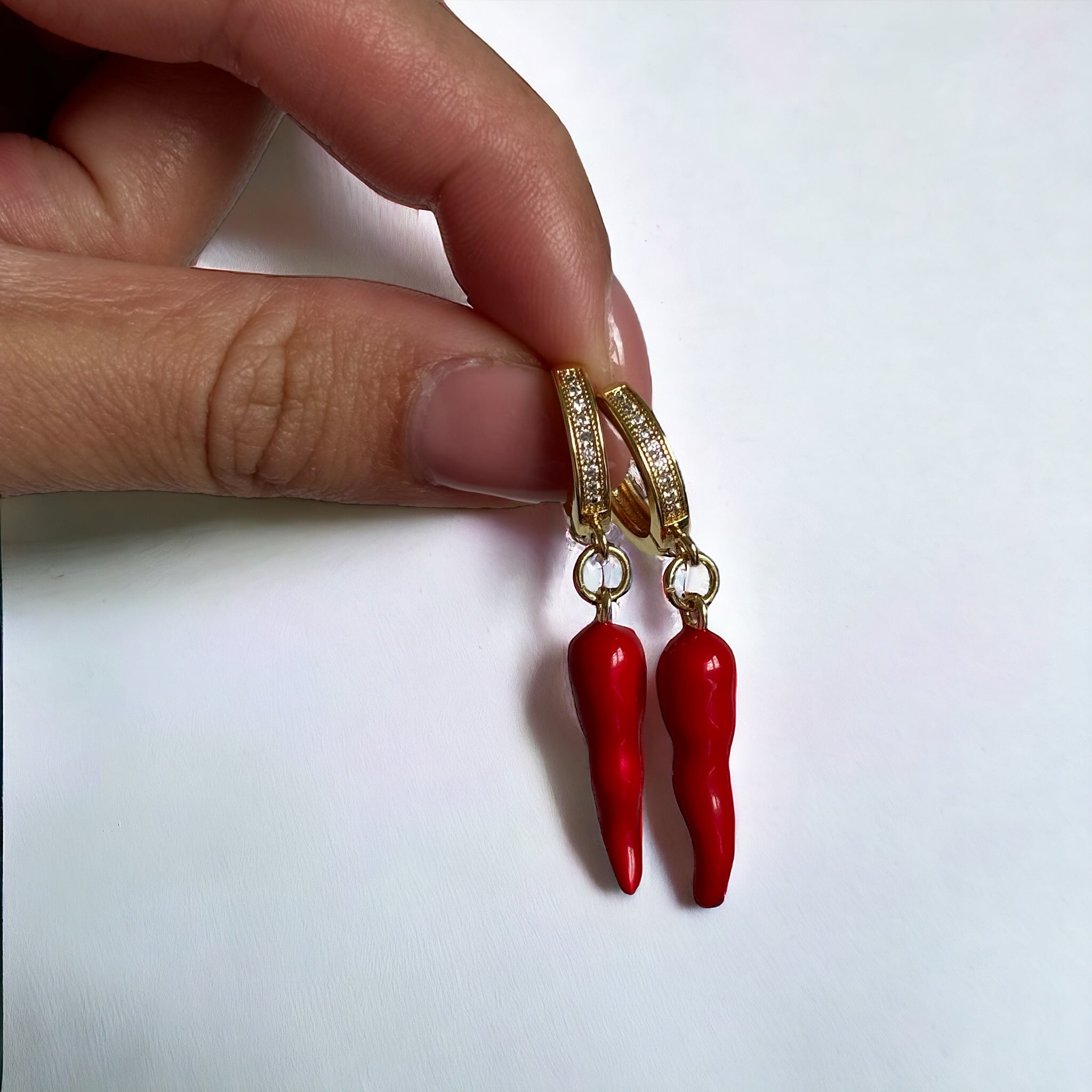 Ardith | Spicy Drop Chili Earrings