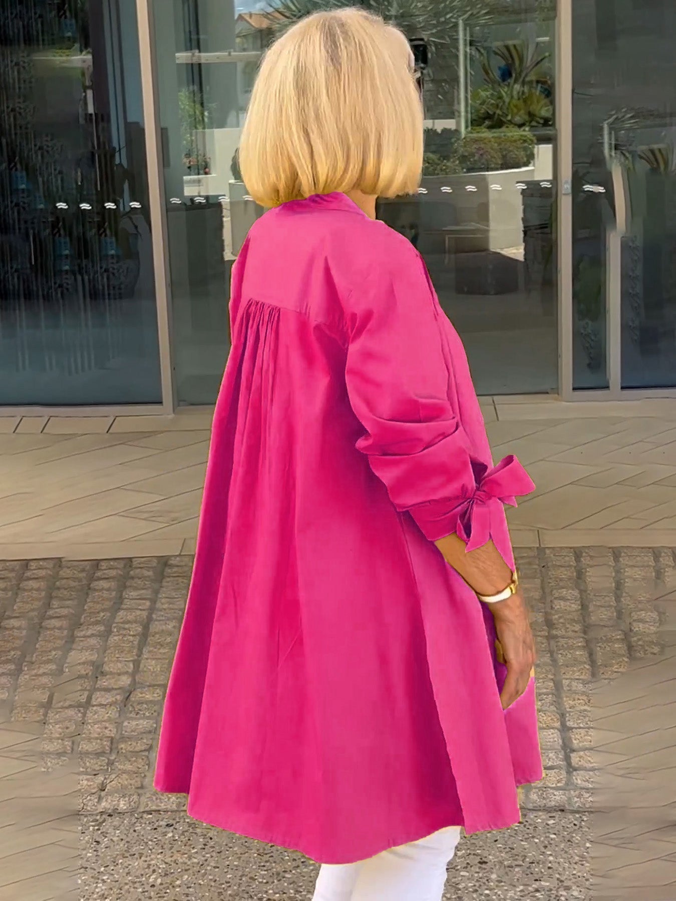 Célina | Classy Long Shirt Jacket