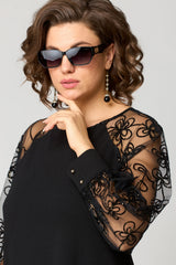 Rachael | Elegant Lace Dress with Slit Sleeves