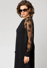 Rachael | Elegant Lace Dress with Slit Sleeves