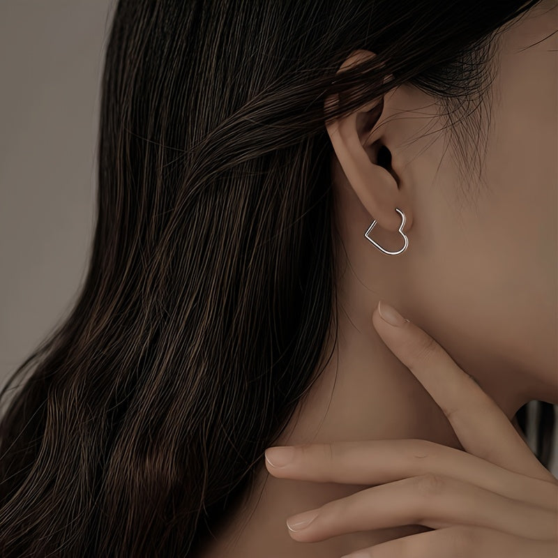 Tiffany | Golden Heart Stainless Steel Earrings