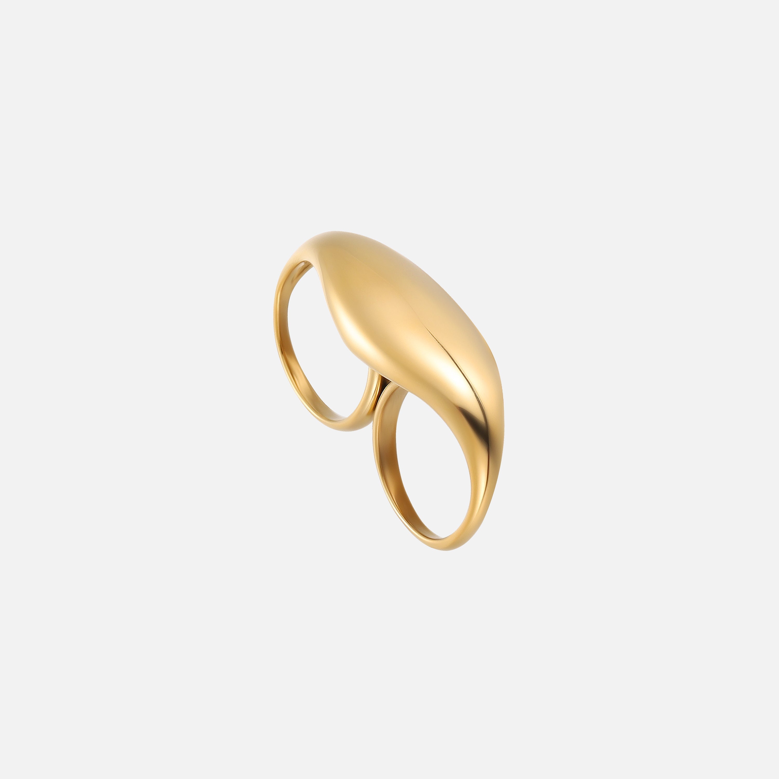 Solveig | Sculptural Double-Finger Ring