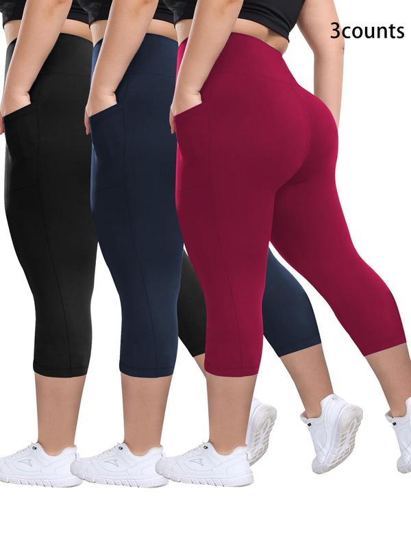 Camille | Breathable High-Waist Capri 3-Pack
