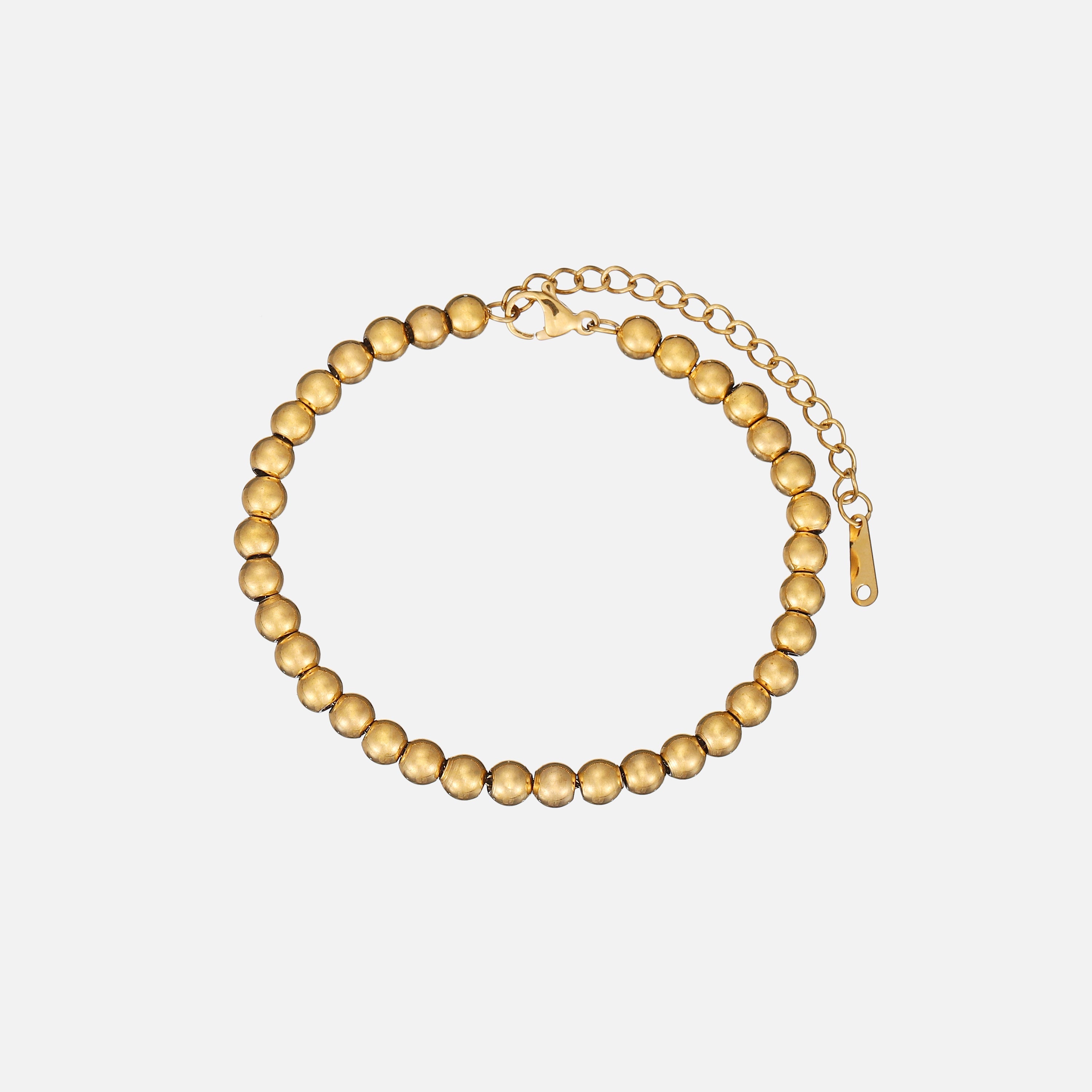 Lorean | Gold Beaded Bracelet