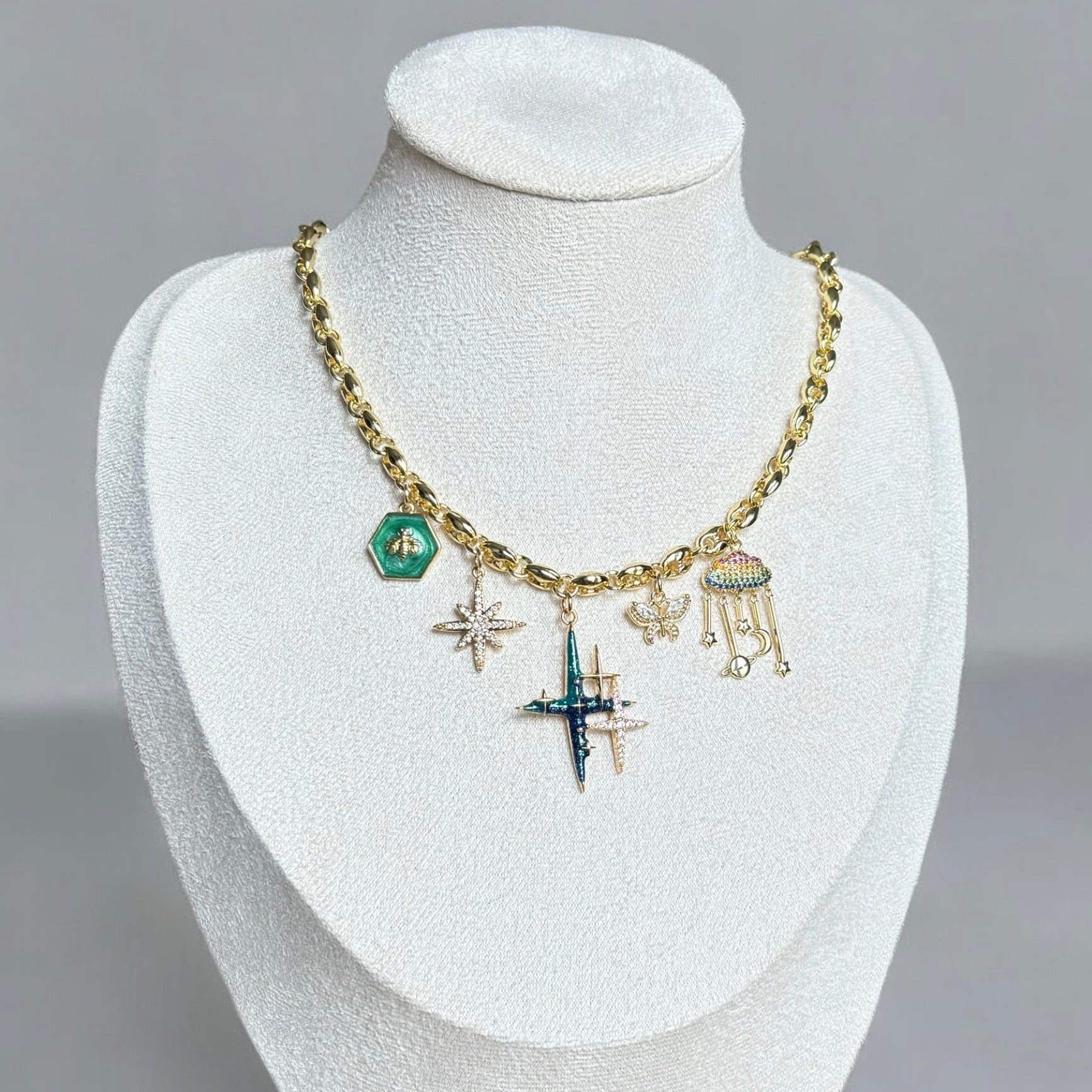 Adelheid | Handmade Gold Charm Necklace