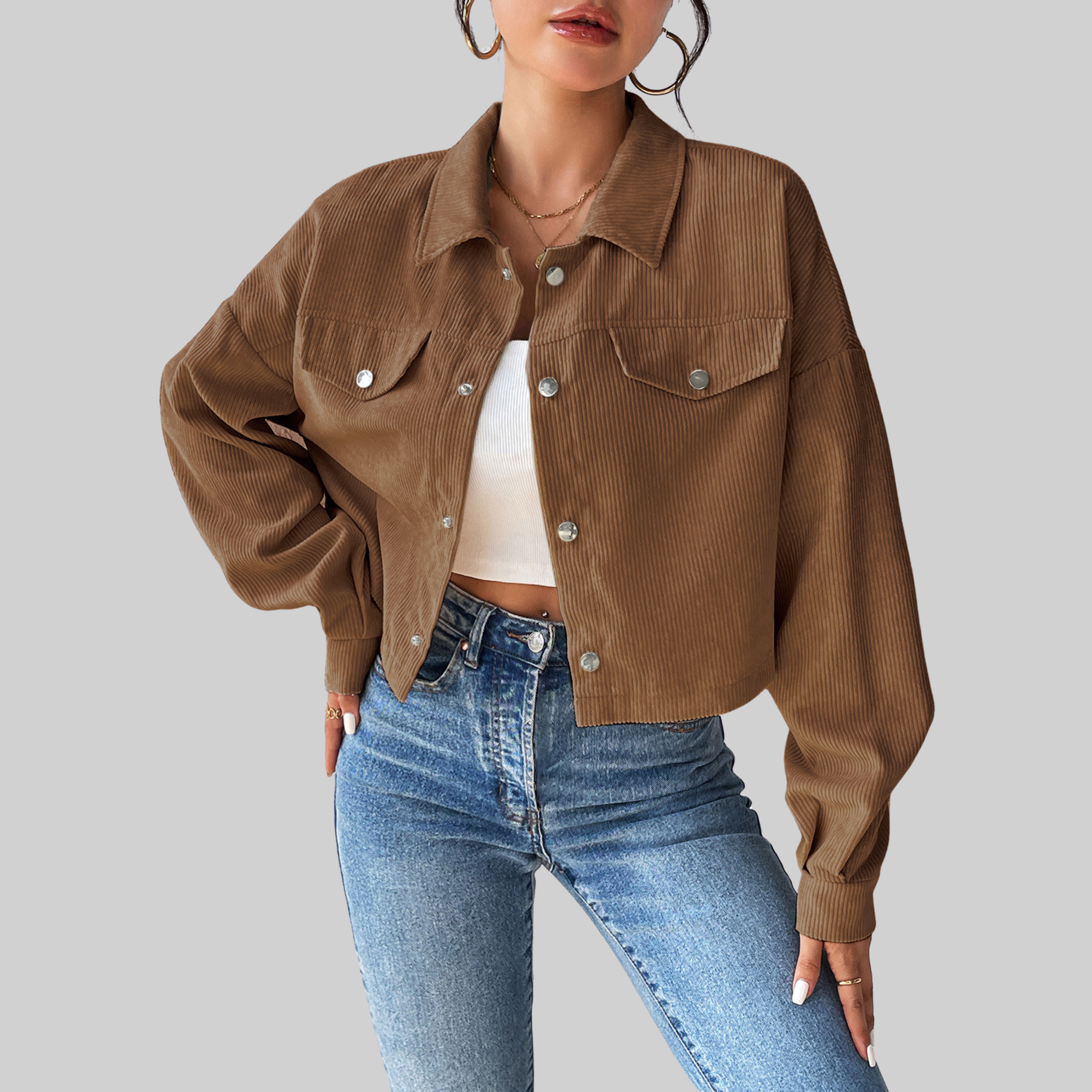 Estrella | Classic Collared Button-Front Jacket