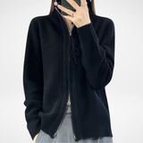 Céleste | Minimalist Zip Knit Sweater