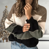 Vivienne | Colorblock Knit Sweater