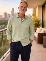 Palmer | Linen Long Sleeve Shirt